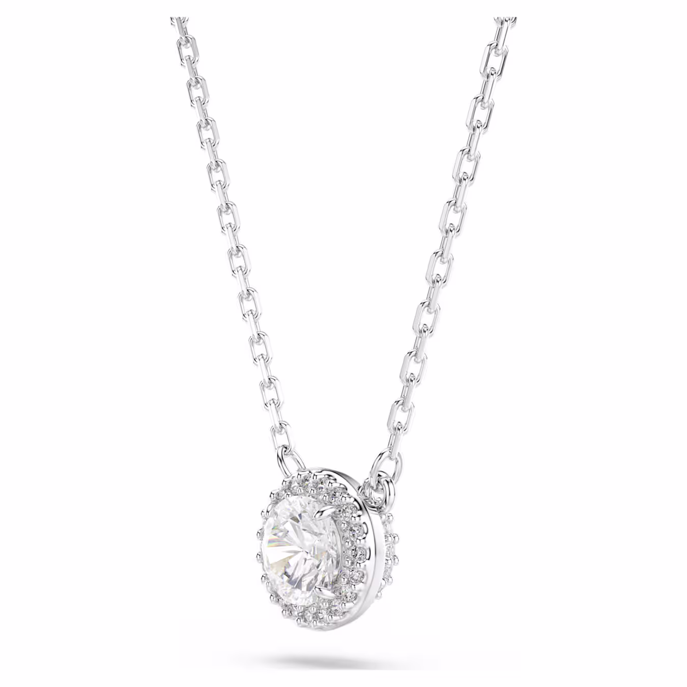 Swarovski  Una Angelic Anhänger Rundschliff, Pavé, Weiß, Rhodiniert