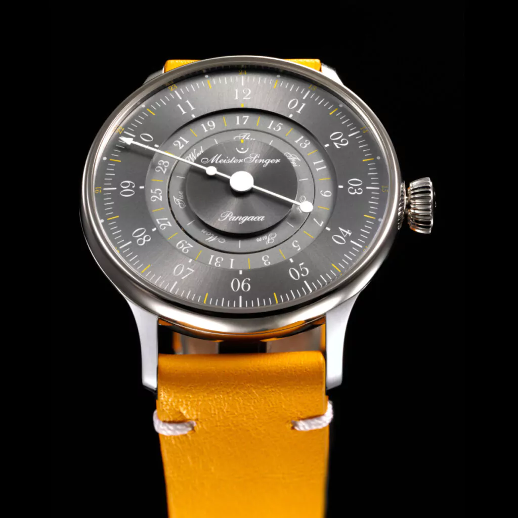 Meister Singer Pangaea Day Date 365, Automatik, Grau Herrenuhr PDD365927