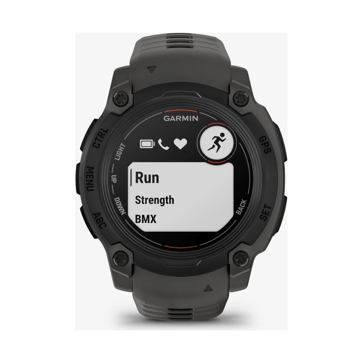 Garmin Instinct® E 010-02932-00 - 40 mm Kohle/Schwarz mit Silikon-Wechselarmband 20 mm Kohle