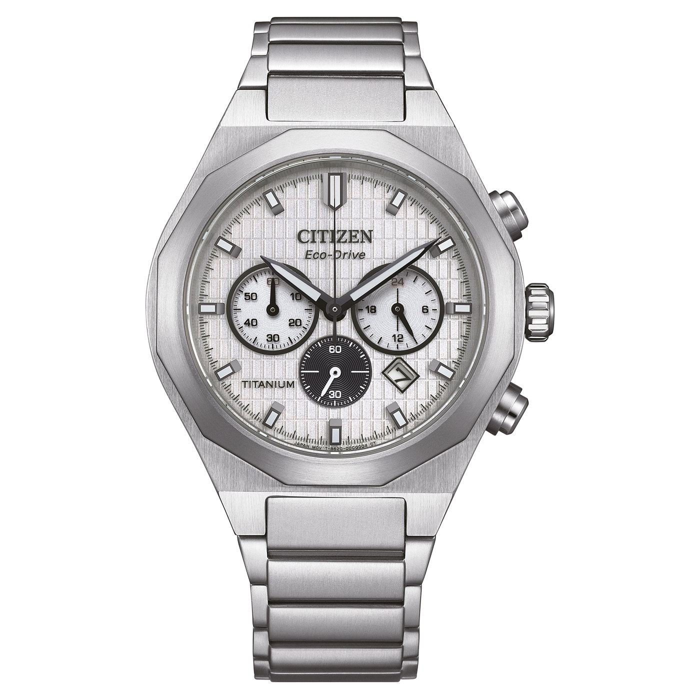 Citizen Zenshin Senkei Super Titanium™ Chronographen mit Eco-Drive Herrenuhr CA4690-51A