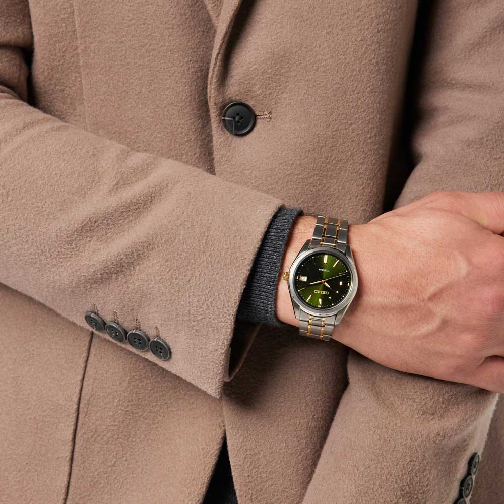 Seiko Quarz SUR377P1 Herrenuhr