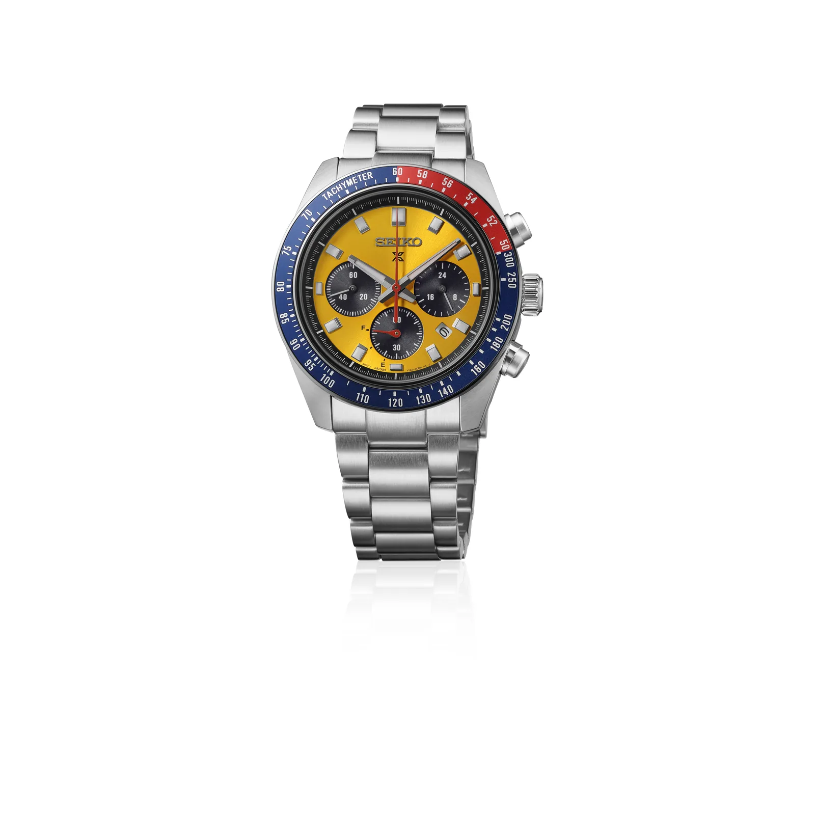 Seiko Prospex Speedtimer Solar Chronograph Speed Yellow Herrenuhr HBJ004P1