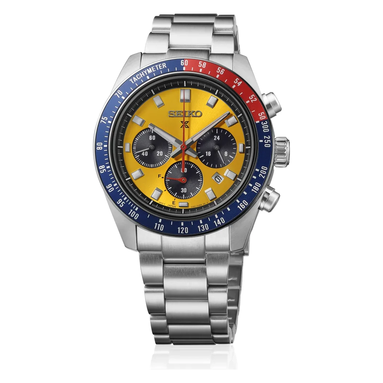Seiko Prospex Speedtimer Solar Chronograph Speed Yellow Herrenuhr HBJ004P1
