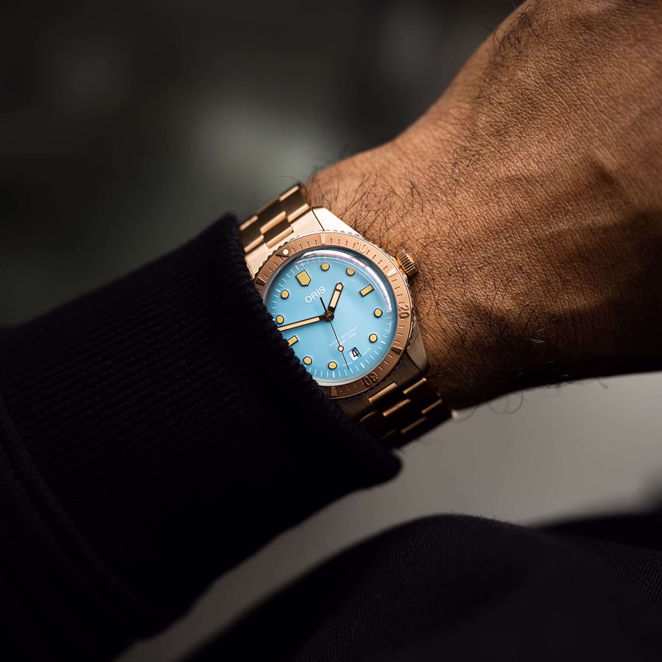 Oris Divers Sixty‑Five Cotton Candy 38mm Bronze Herrenuhr 01 733 7771 3155-07 8 19 15