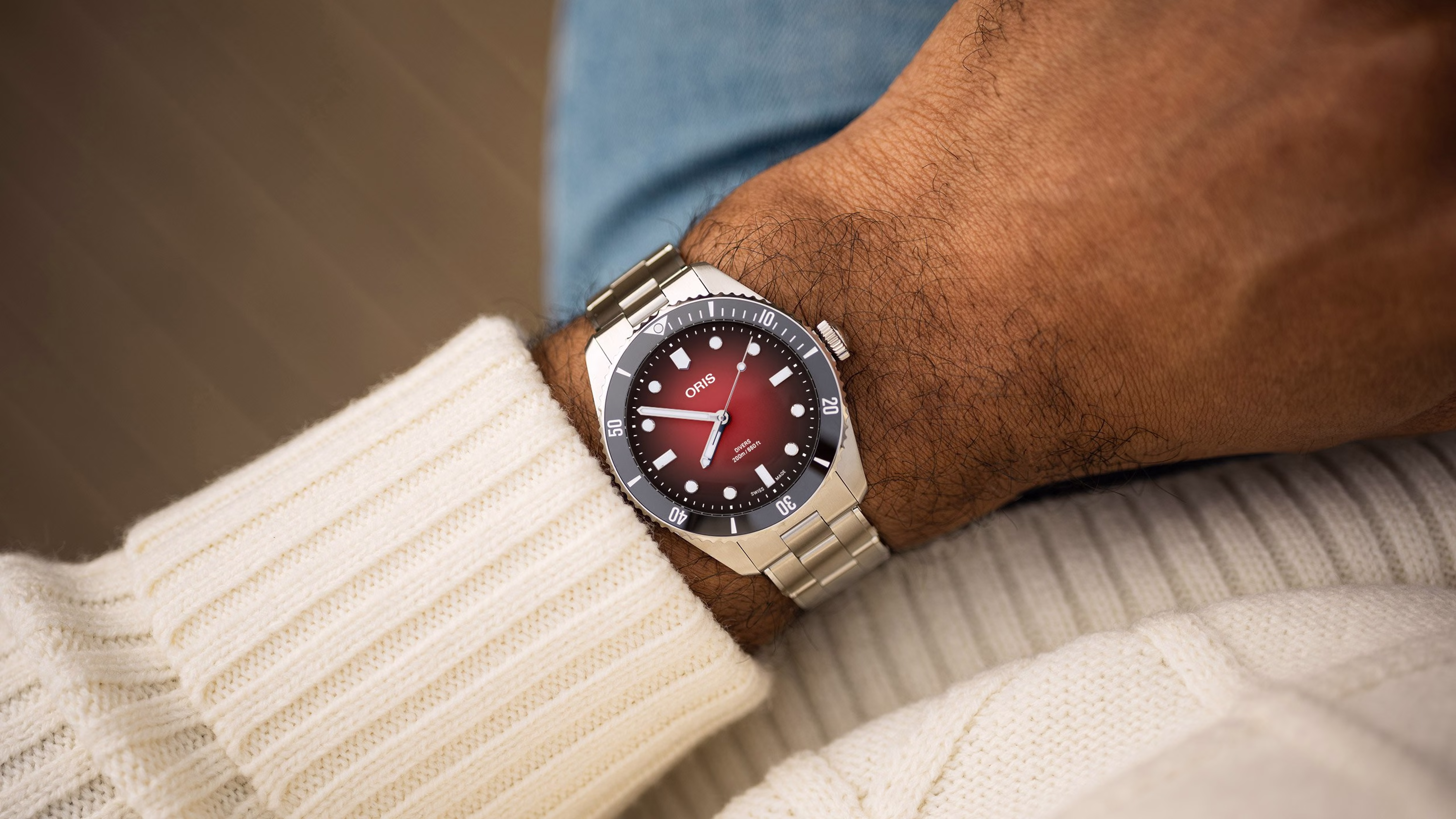 Oris Oris X RedBar Limited Edition II 39mm Taucheruhr Herrenuhr 01 733 7795 4018-Set