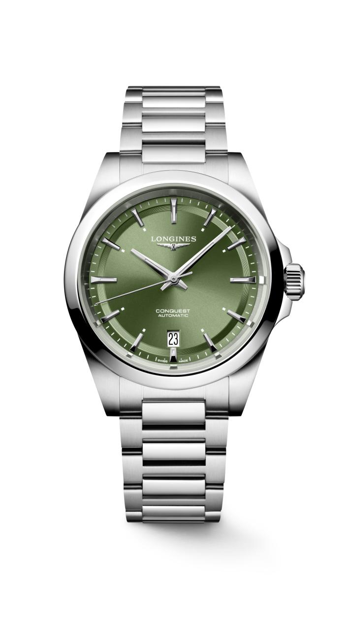 Longines Conquest grün 38mm Herrenuhr L3.720.4.02.6