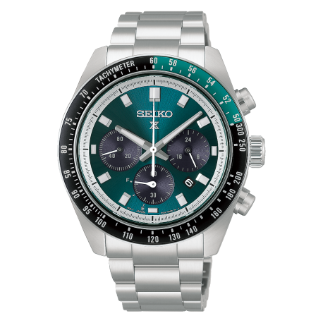 Seiko Prospex Speedtimer Solar Chronograph Herrenuhr HBJ003P1 41,4 mm Edelstahl grün