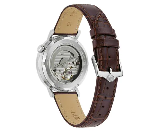 Bulova Aerojet Automatik 42 Stunden Gangreserve, Lederarmband Herrenuhr 96A318