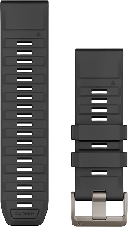 Garmin Ersatzarmband QuickFit®(Schnellwechsel-System) Silikonband Graphite 26 mm, 010-13393-07