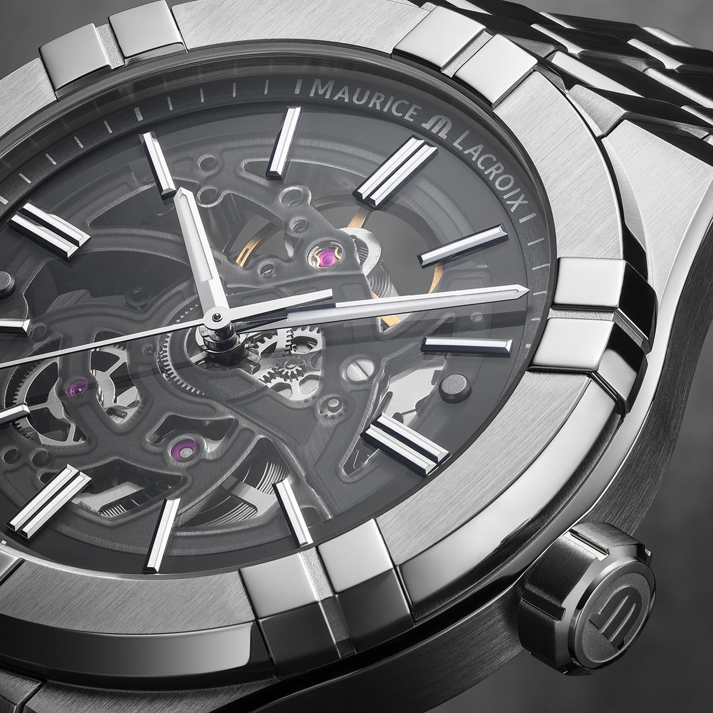 Maurice Lacroix Aikon Automatik Skeleton Herrenuhr AI6008-SS002-030-1