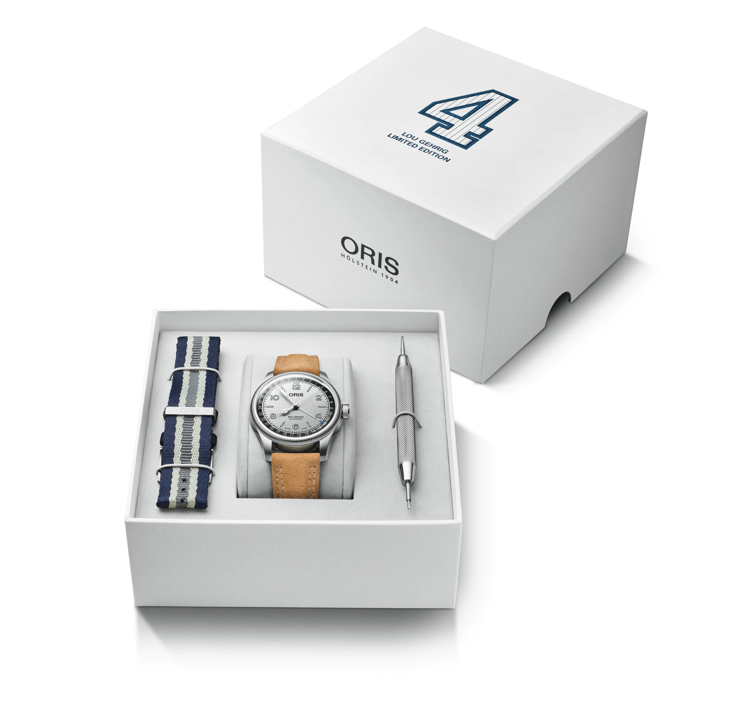 Oris Lou Gehrig baseball icon, Limited Edition, 40mm, Automatik Herrenuhr 01 754 7785 4091-Set
