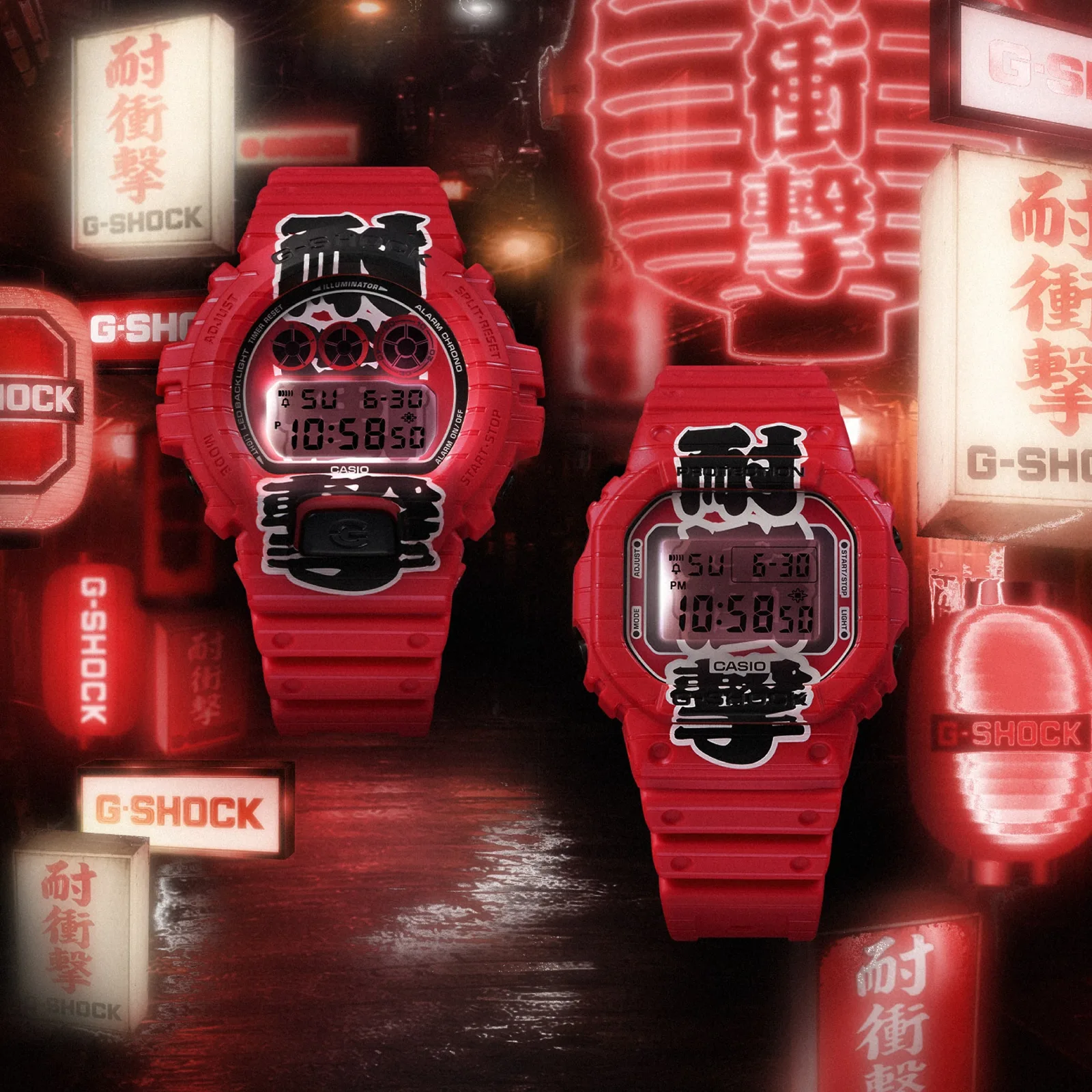 G-Shock DIGITAL SERIE 6900 AKA CHOCHIN Herrenuhr DW-6900AKA-4ER