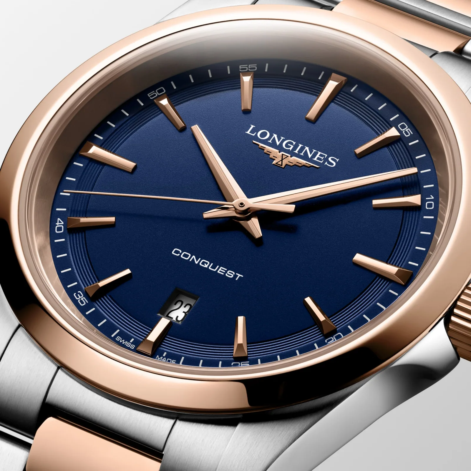 Longines Conquest Blau Edelstahlband 41 mm Herrenuhr L3.860.3.98.7