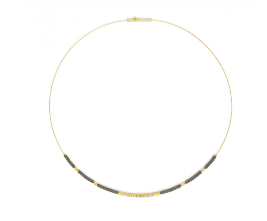 Bernd Wolf Senbo Collier Hämatin matt 43cm, 84101276-043