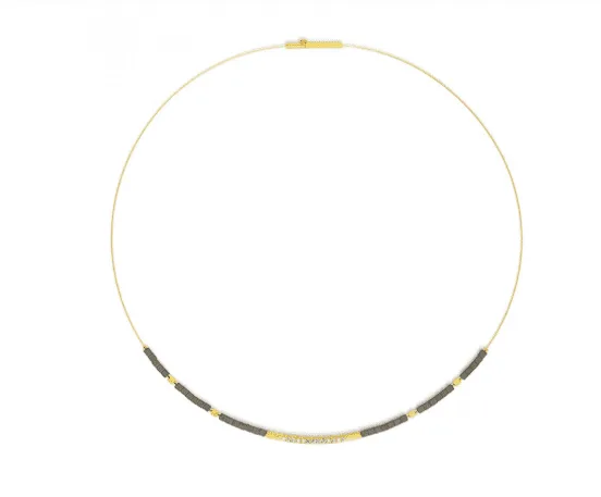 Bernd Wolf Senbo Collier Hämatin matt 43cm, 84101276-043