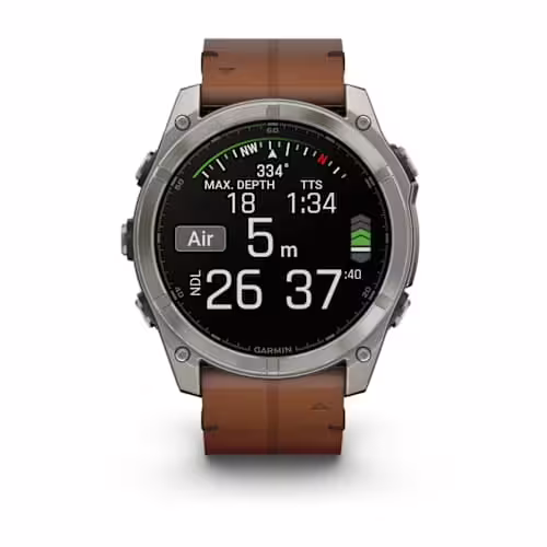 Garmin fēnix® 8 - 51 mm 010-02907-21 AMOLED Sapphire GRAPHIT/CARBONGRAU TITAN  BUNDLE MIT NEONGELBEN SILIKONBAND