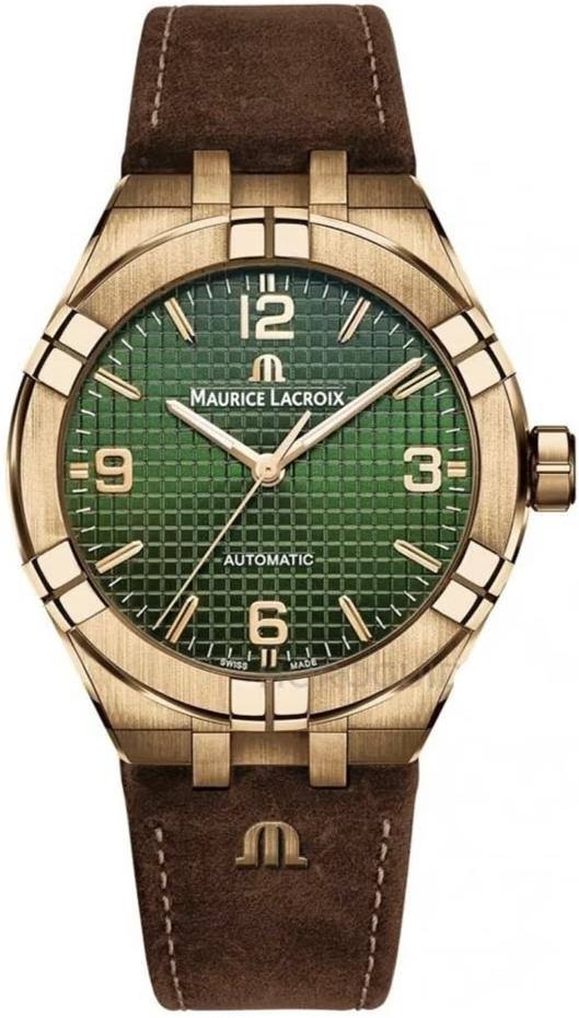Maurice Lacroix Aikon Automatik Limited Edition, Lederband und Kautschukband Herrenuhr AI6008-BRZ0B-630-M