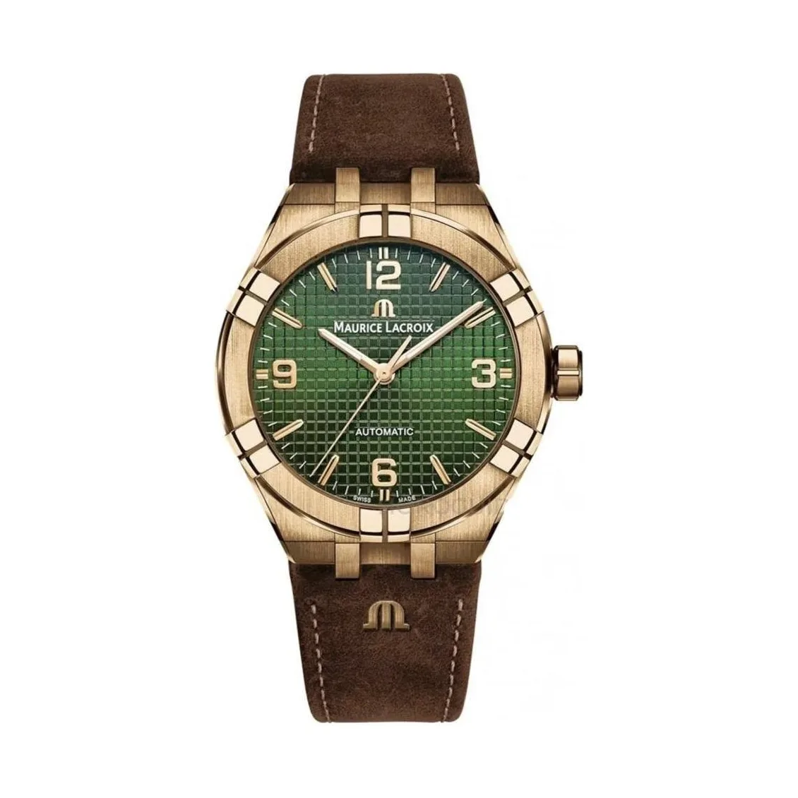 Maurice Lacroix Aikon Automatik Limited Edition, Lederband und Kautschukband Herrenuhr AI6008-BRZ0B-630-M