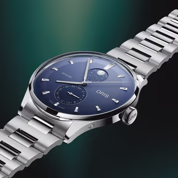 Oris Artelier Complication 39.50 mm Edelstahl Blau Herrenuhr 01 782 7811 4055-07 8 20 20