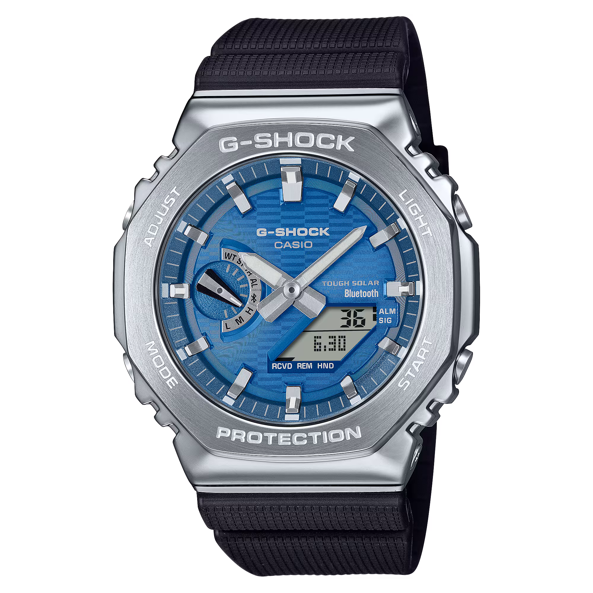 G-Shock G-Steel Protection Classic, Silikonband, Solar, 44mm Herrenuhr GBM-2100A-2BER