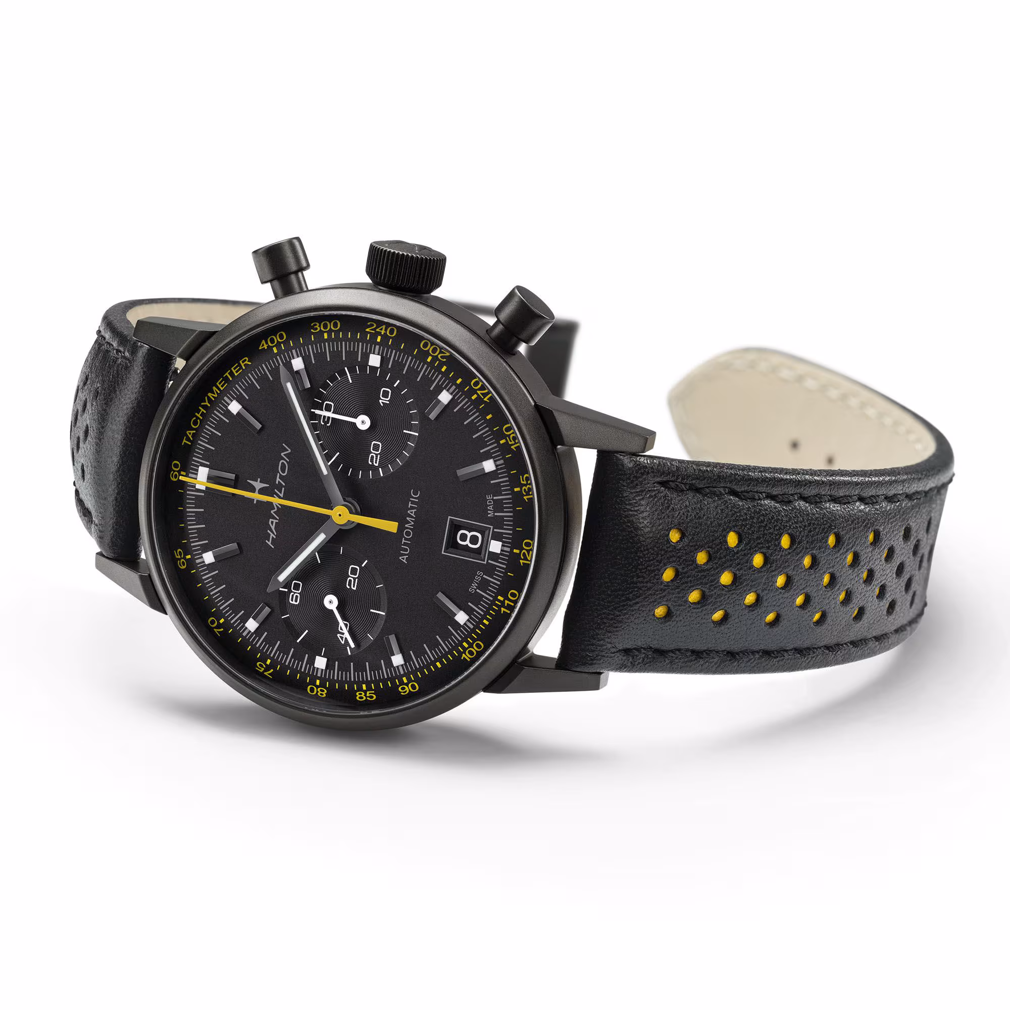 Hamilton Intra-Matic Auto Chrono 40 mm gelb H38446731