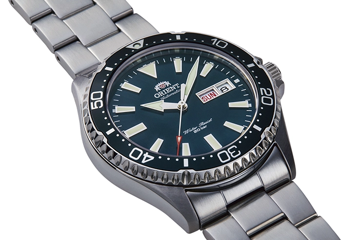 Orient Mako Automatik 42 mm Grün Herrenuhr RA-AA0004E39B