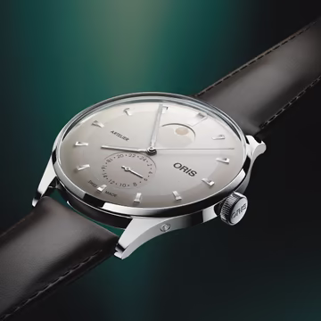 Oris Artelier Complication 39.50 mm Lederband Weiß Herrenuhr 01 782 7811 4051-07 6 20 17FC