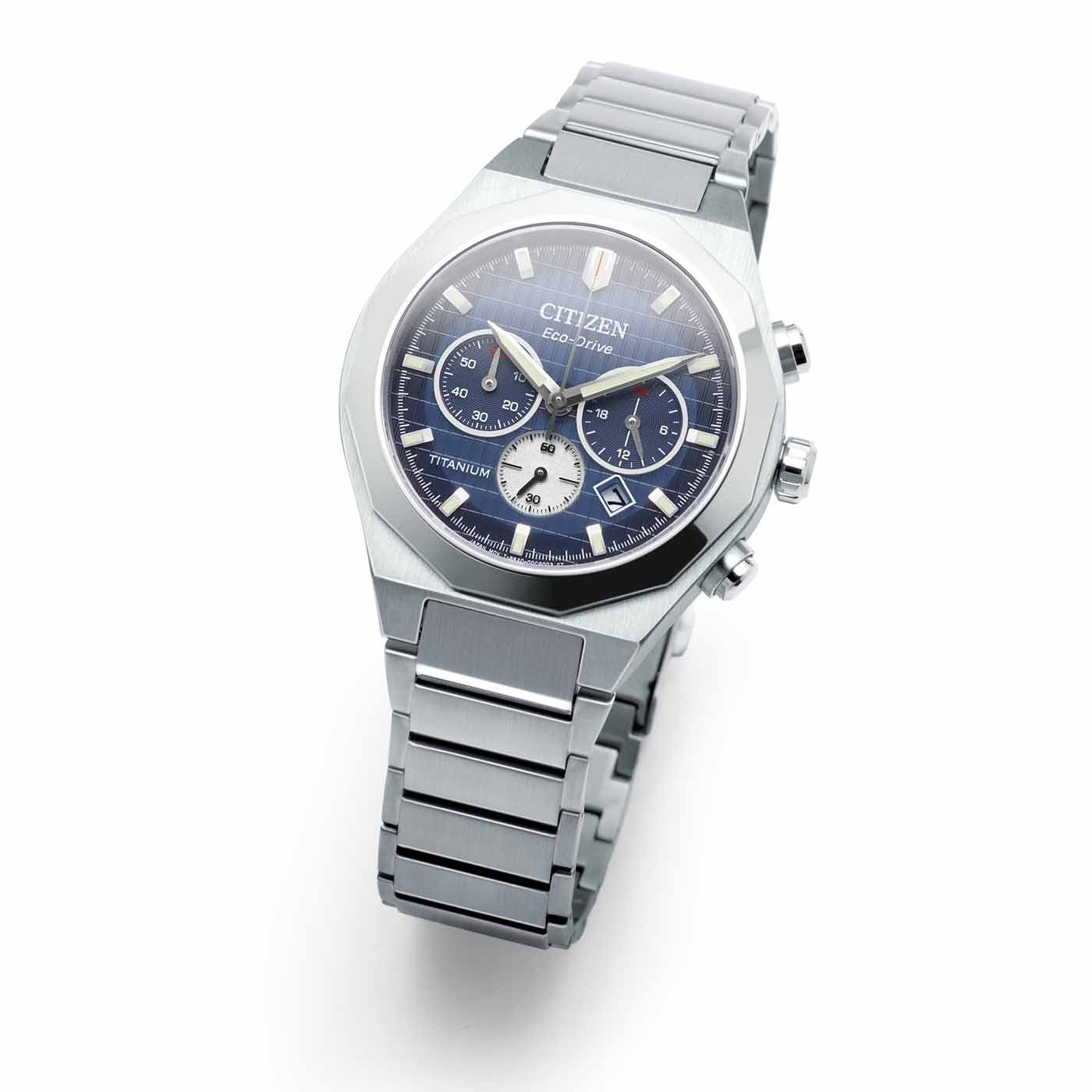 Citizen Zenshin Senkei Super Titanium™ Chronographen mit Eco-Drive Herrenuhr CA4691-59L