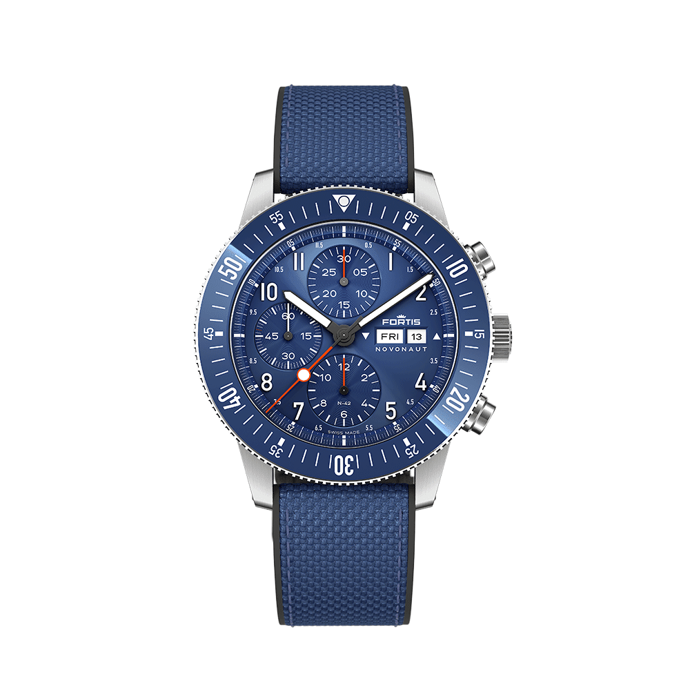 Fortis NOVONAUT N-42 Cobalt Blue Herrenuhr F2040013