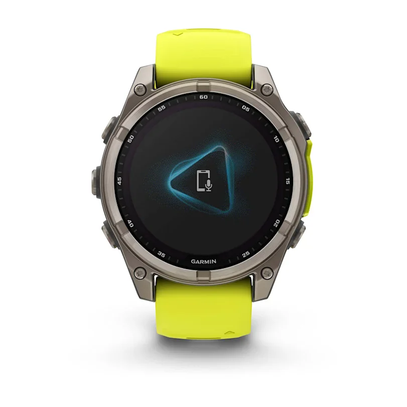 Garmin fēnix® 8 - 47 mm Solar Sapphire Graphit/Titanium Titan 010-02906-21 Set mit schwarzem Lederband