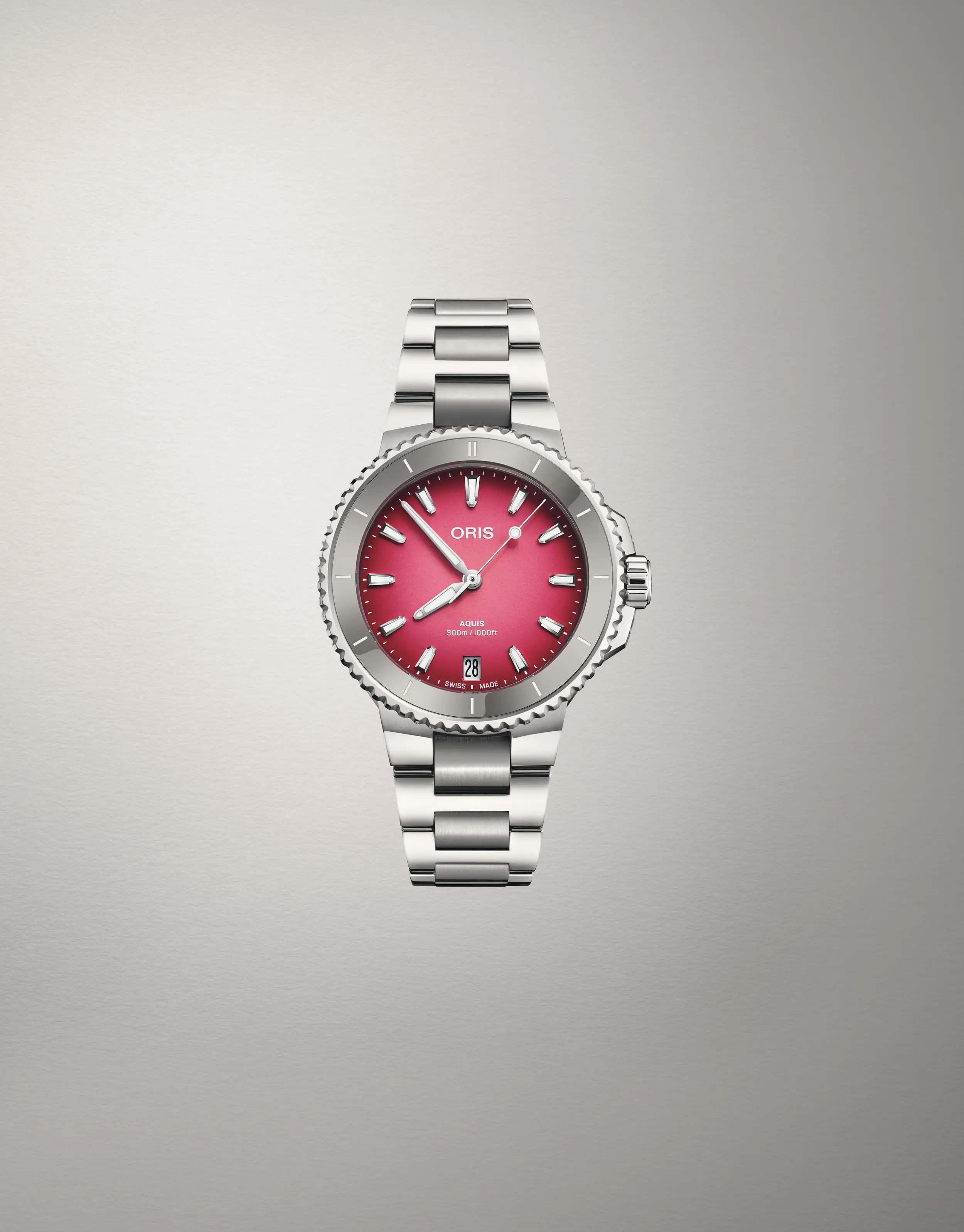 Oris Aquis Date Taste of Summer 36,5mm Rosa Damenuhr 01 733 7792 4158-07 8 19 05P