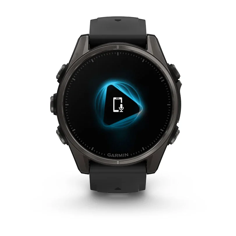 Garmin fēnix® 8 43 mm AMOLED Sapphire Schwarz/Carbongrau Titan 010-02903-21
