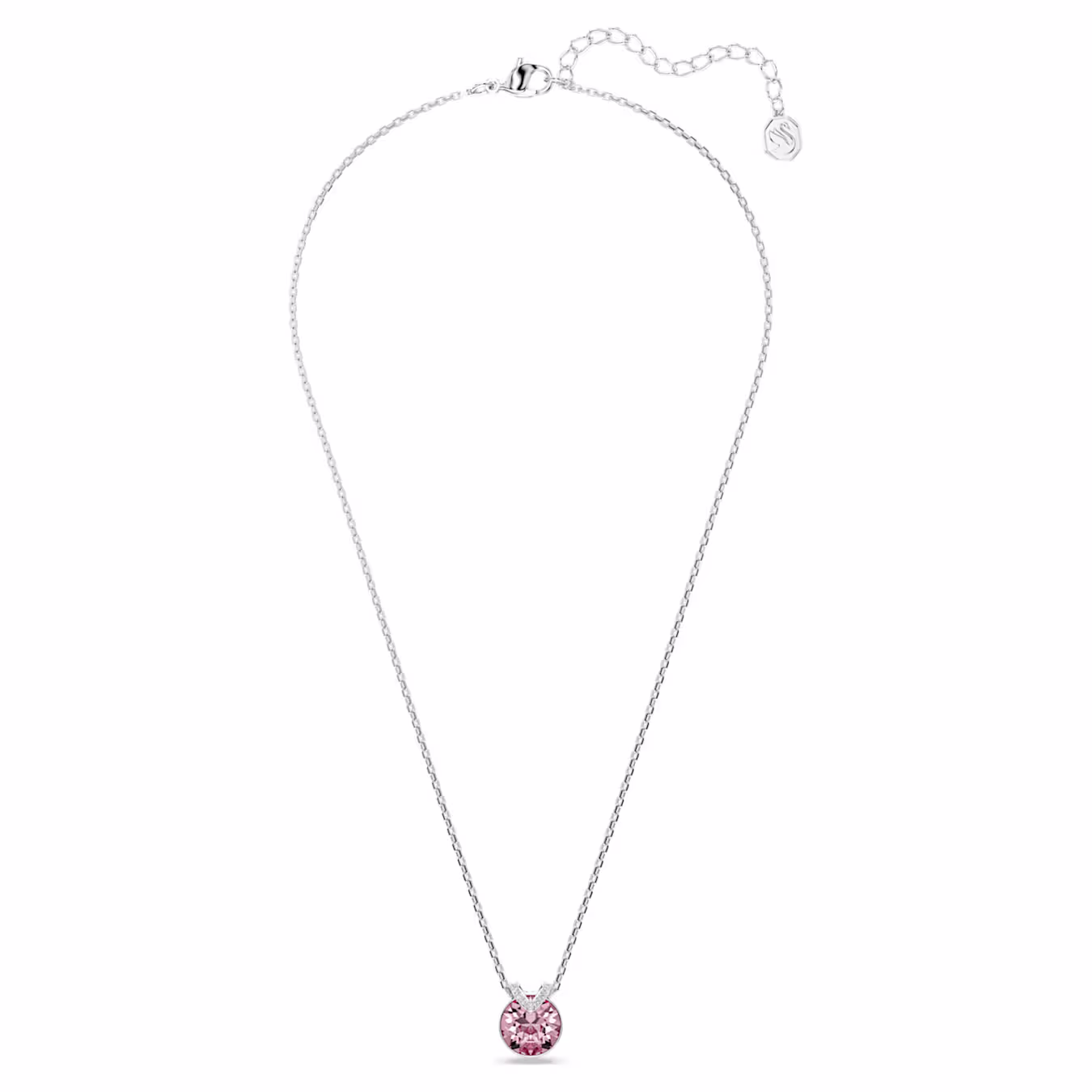 Swarovski  Bella V Anhänger Rundschliff, Rosa, Rhodiniert