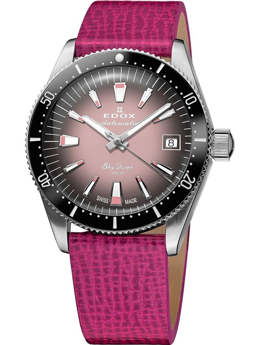 Edox SkyDiver 38 Date Automatic Special Edition Damenuhr 80131 3NC NDRO