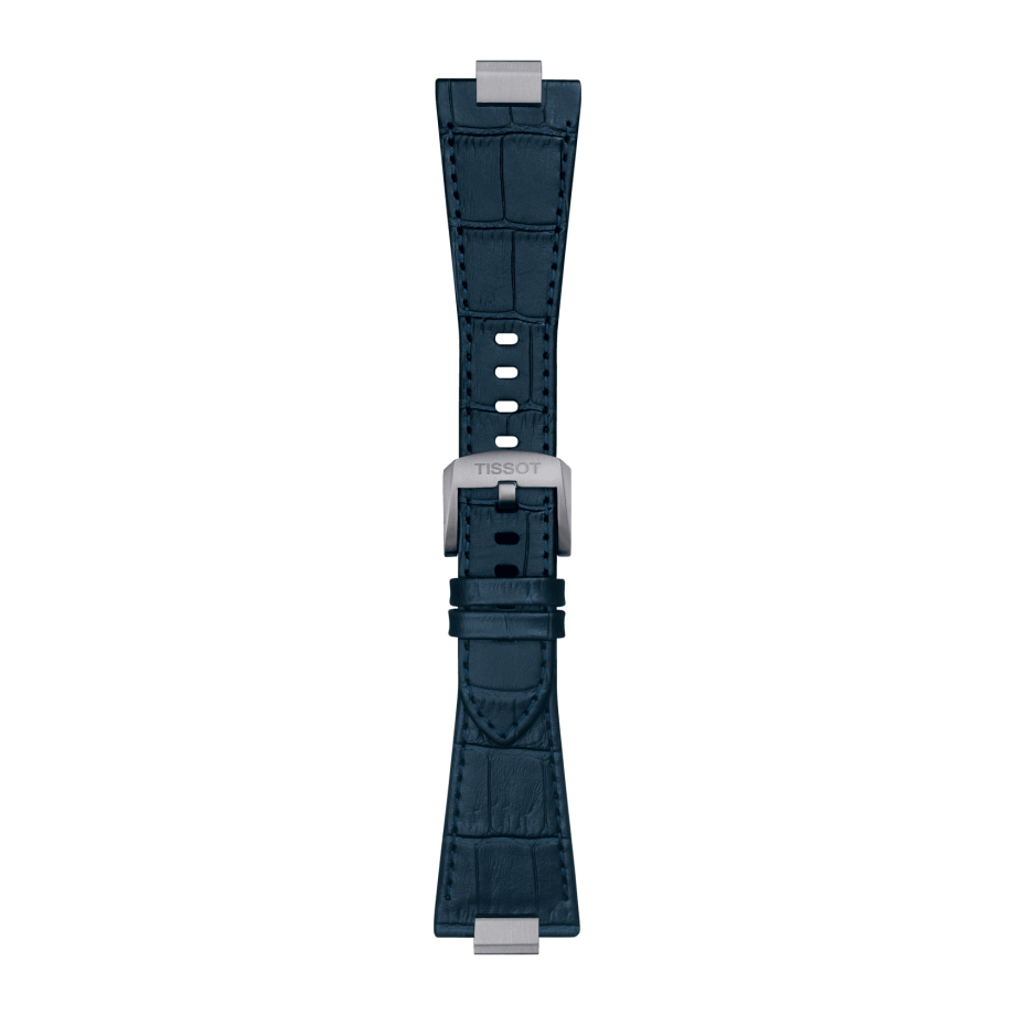 Tissot Ersatzarmband Leder blau für PRX