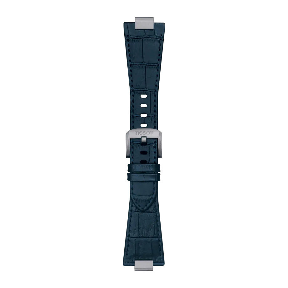 Tissot Ersatzarmband Leder blau für PRX