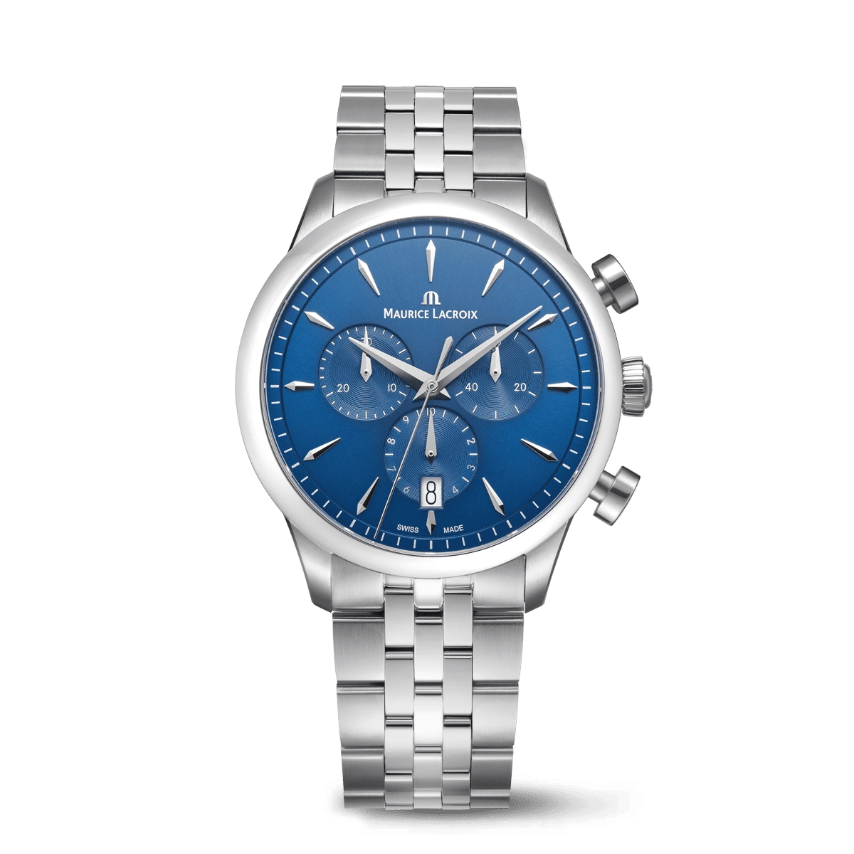 Maurice Lacroix 1975 Quartz Chronograph Blau 40MM Herrenuhr 751038-SS002-430-1 - CPO