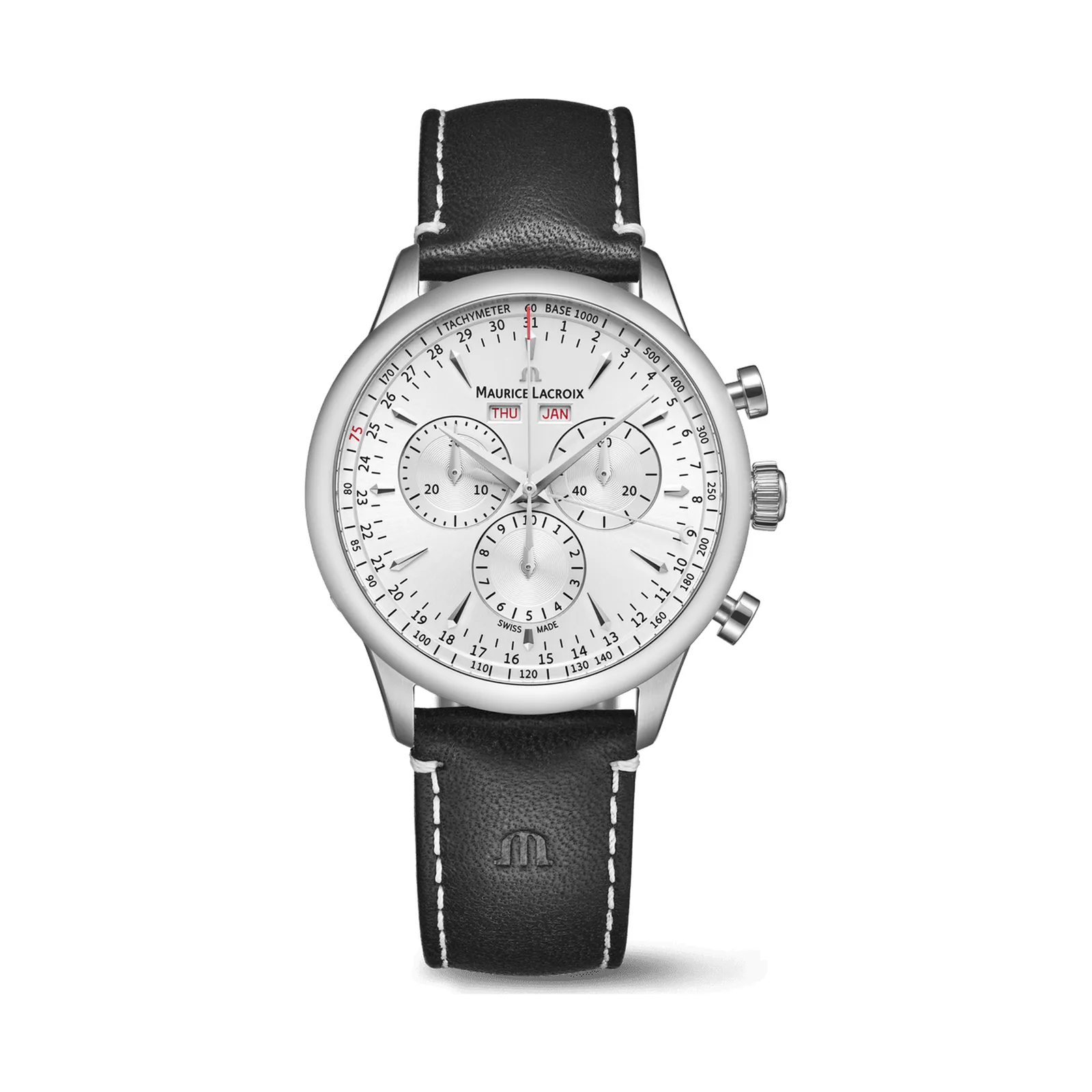 Maurice Lacroix 1975 Chronograph Limited Edition 40 mm Quarz Lederarmband Herrenuhr 751138-SS001-130-2
