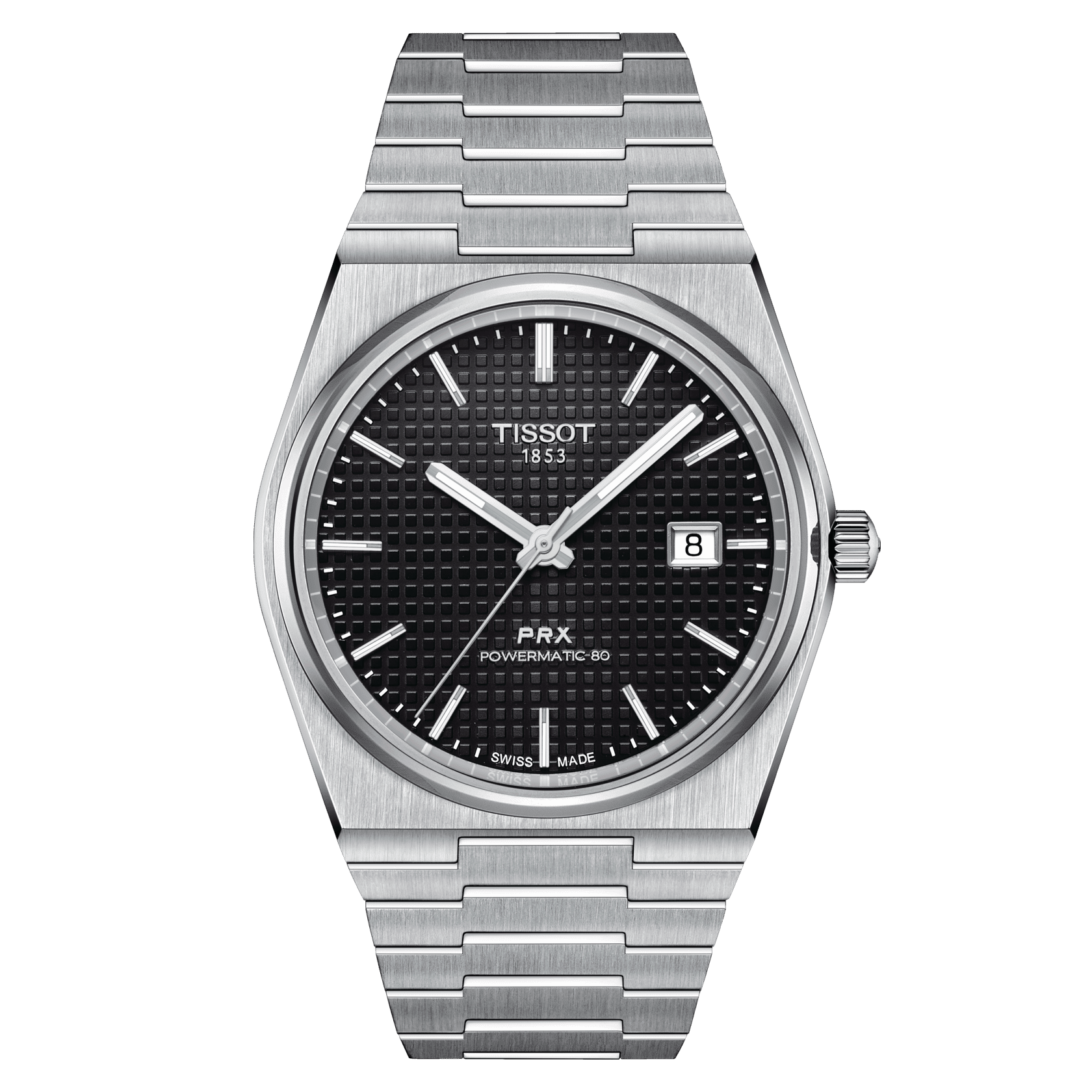 Tissot PRX Herrenuhr T137.407.11.051.00 Set mit schwarzen Lederband 