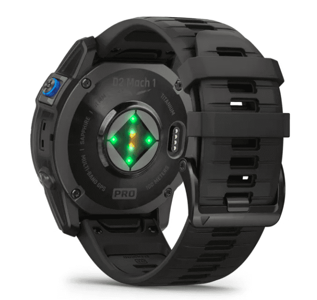 Garmin D2 Mach 1 Pro Piloten-Smartwatch mit Titan-Armband Herrenuhr mit Silikon Ersatzarmband  010-0
