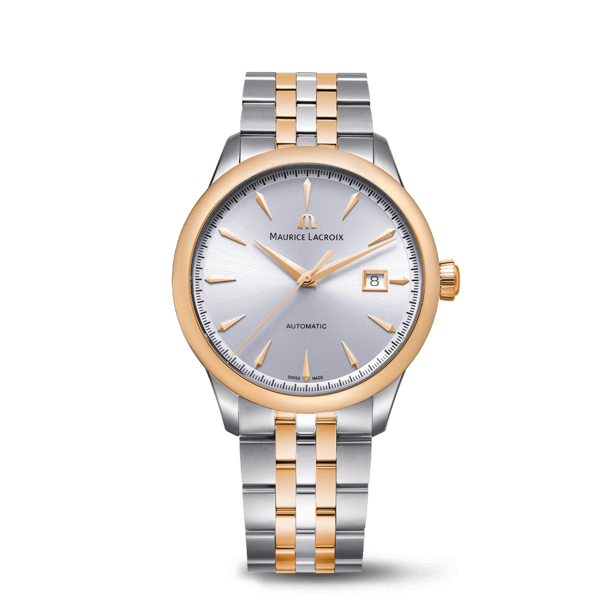 Maurice Lacroix 1975 Automatic Duotone 40mm, Multicolor, Edelstahl, Rosévergoldet Herrenuhr 756008-PVP12-130-1