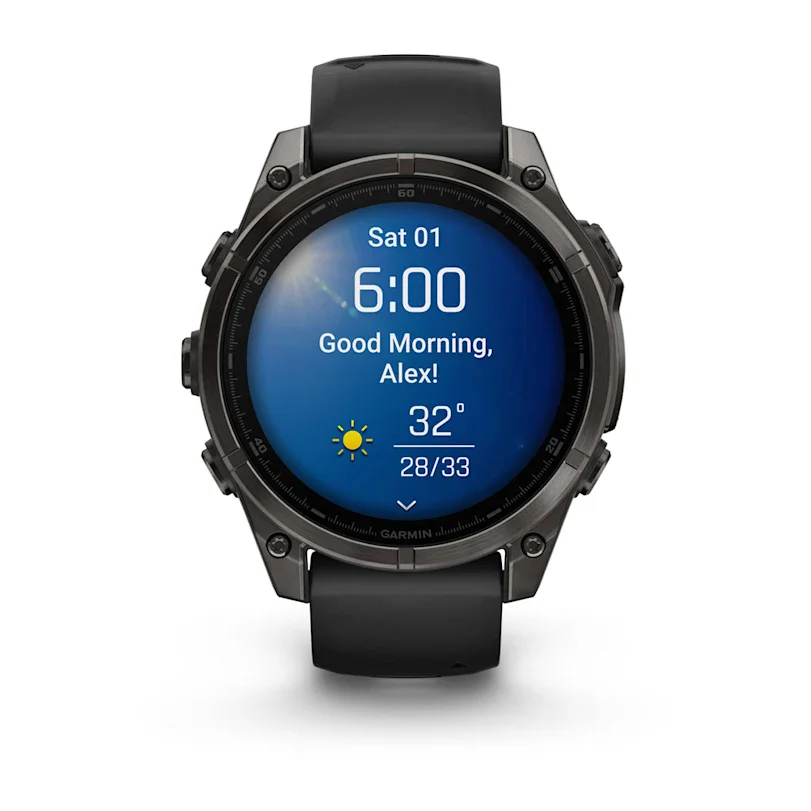 Garmin fēnix® 8 - 47 mm AMOLED Sapphire Schwarz/Carbongrau Titan DLC 010-02904-21