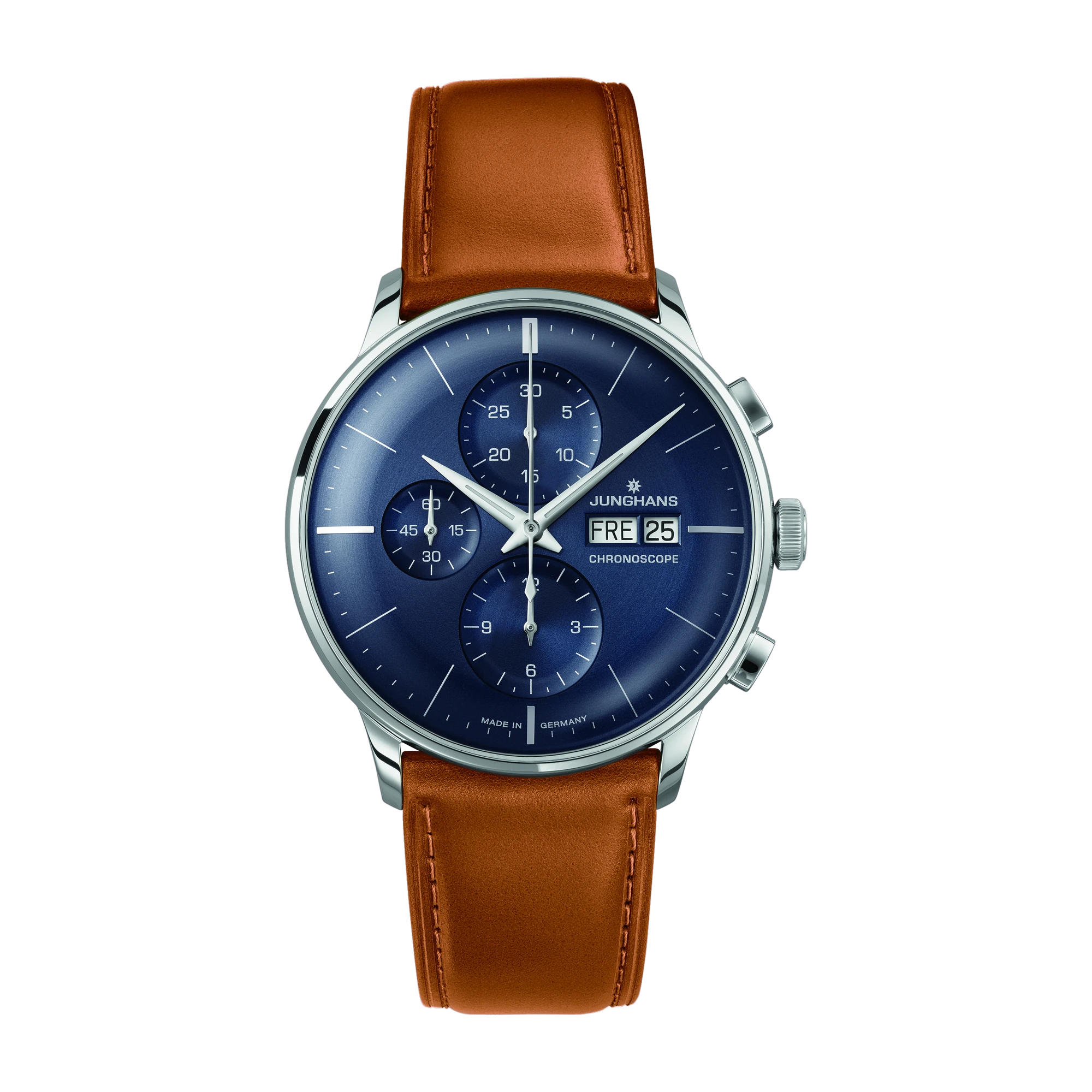 Junghans Meister Chronoscope Saphirglas Herrenuhr 027/4526.02
