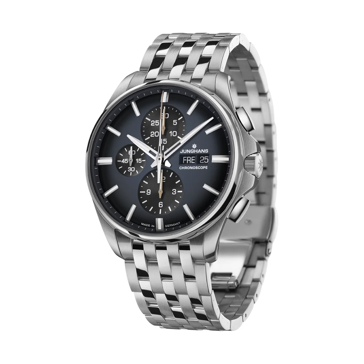 Junghans Meister S Cronoscope Herrenuhr 027/4228.44