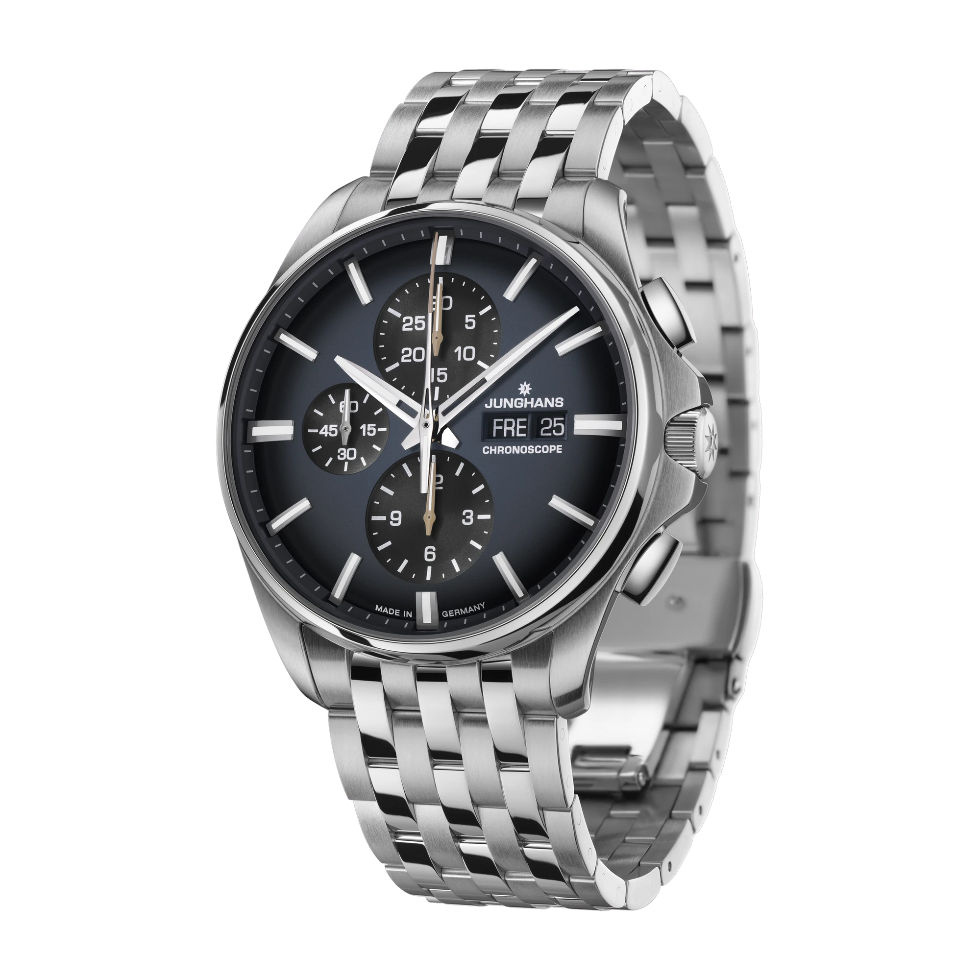 Junghans Meister S Cronoscope Herrenuhr 027/4228.44