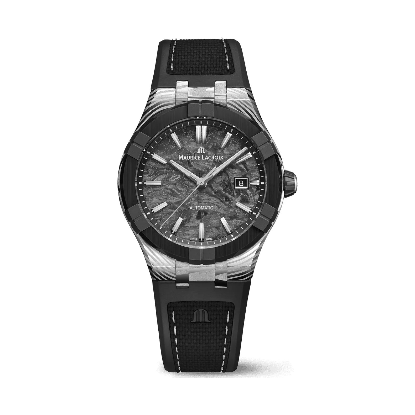 Maurice Lacroix Aikon-IC Frozen Carbon Damaszenerstahl 43 mm Herrenuhr AC6008-K1C34-130-3