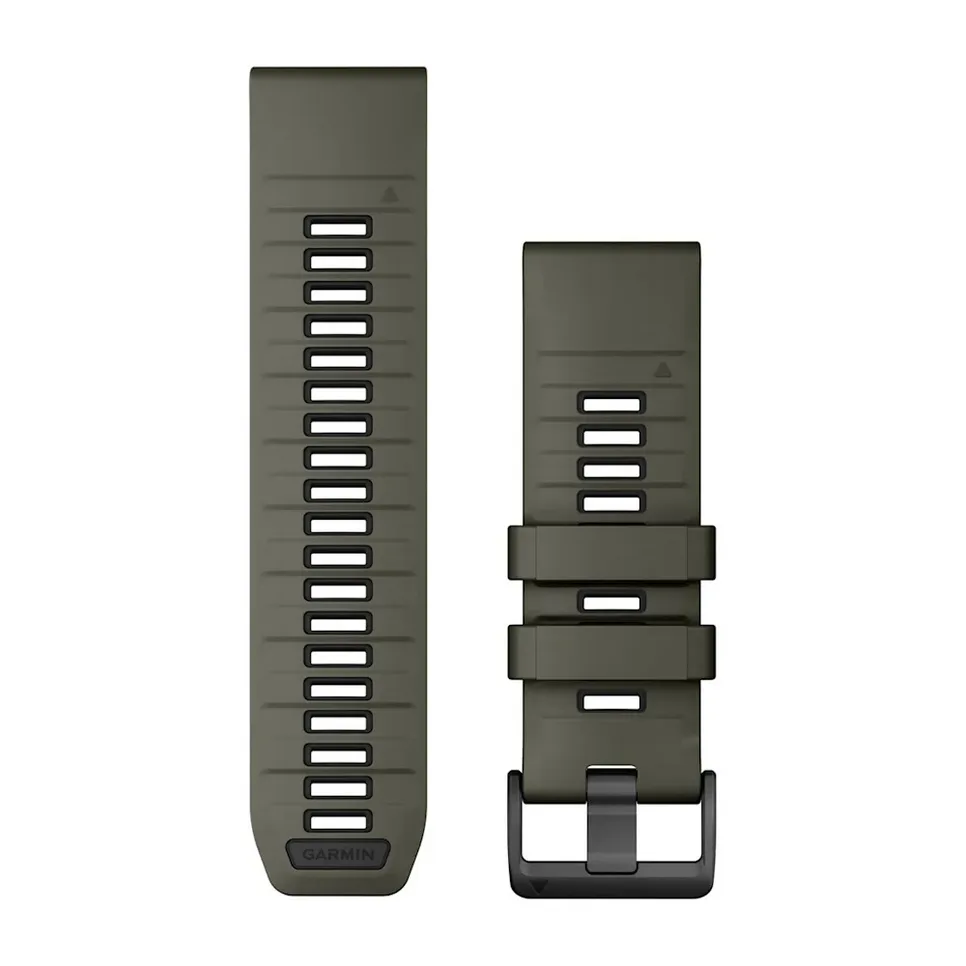 Garmin Ersatzband Schnellwechsel-Armband Silikon Olivgrün/Schwarz (26 mm) 010-13393-12