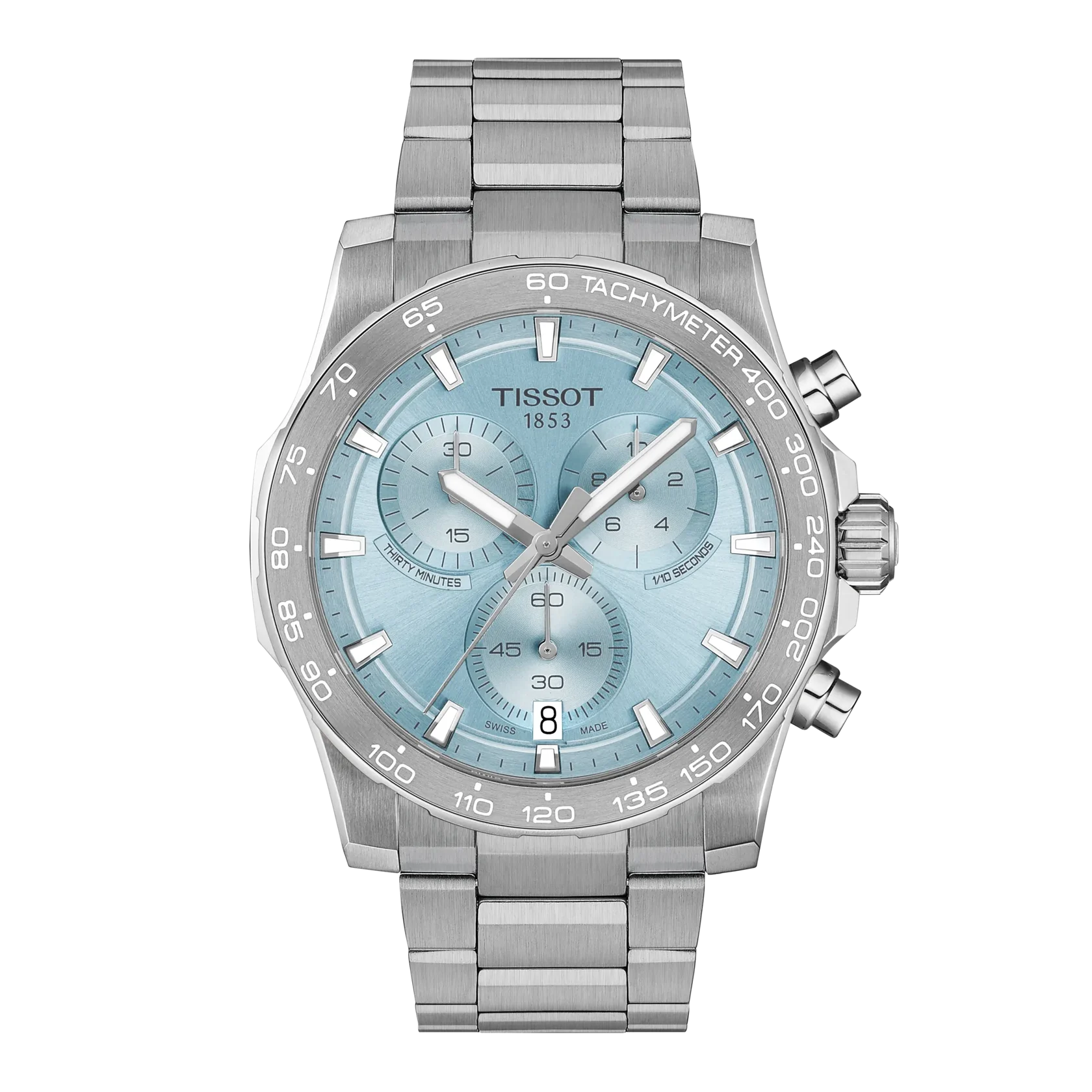 Tissot Supersport Chrono 42mm, Edelstahl, Quarzwerk Herrenuhr T125.417.11.351.00