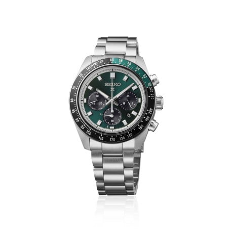 Seiko Prospex Speedtimer Solar Chronograph Herrenuhr HBJ003P1 41,4 mm Edelstahl grün