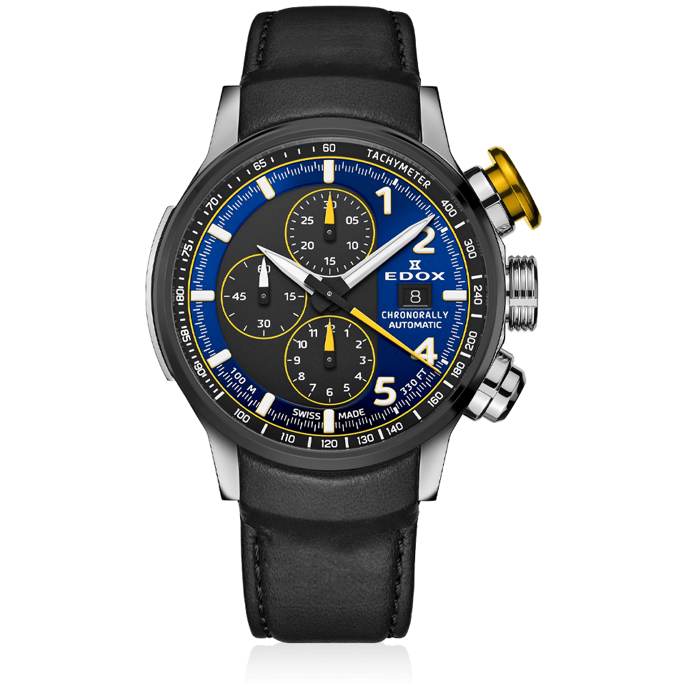 Edox Chronorally Automatic Herrenuhr 01129 TTNJCN BUNJ